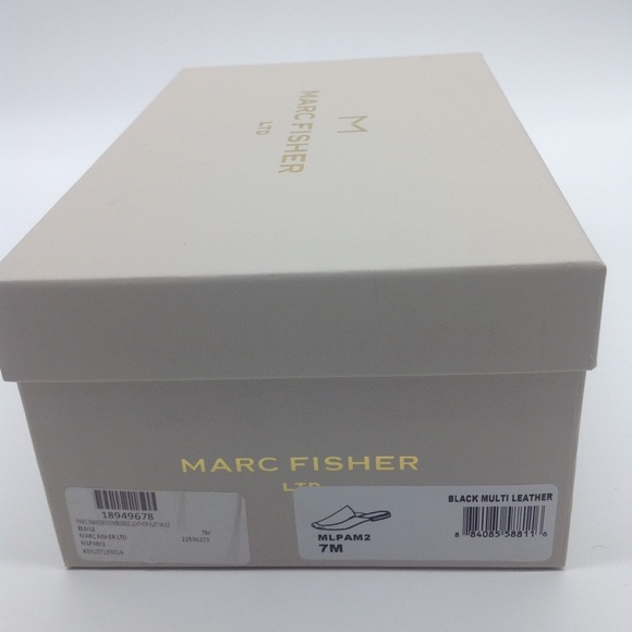 Marc Fisher Slip on Mule Black Snake Print - Picture 5 of 5